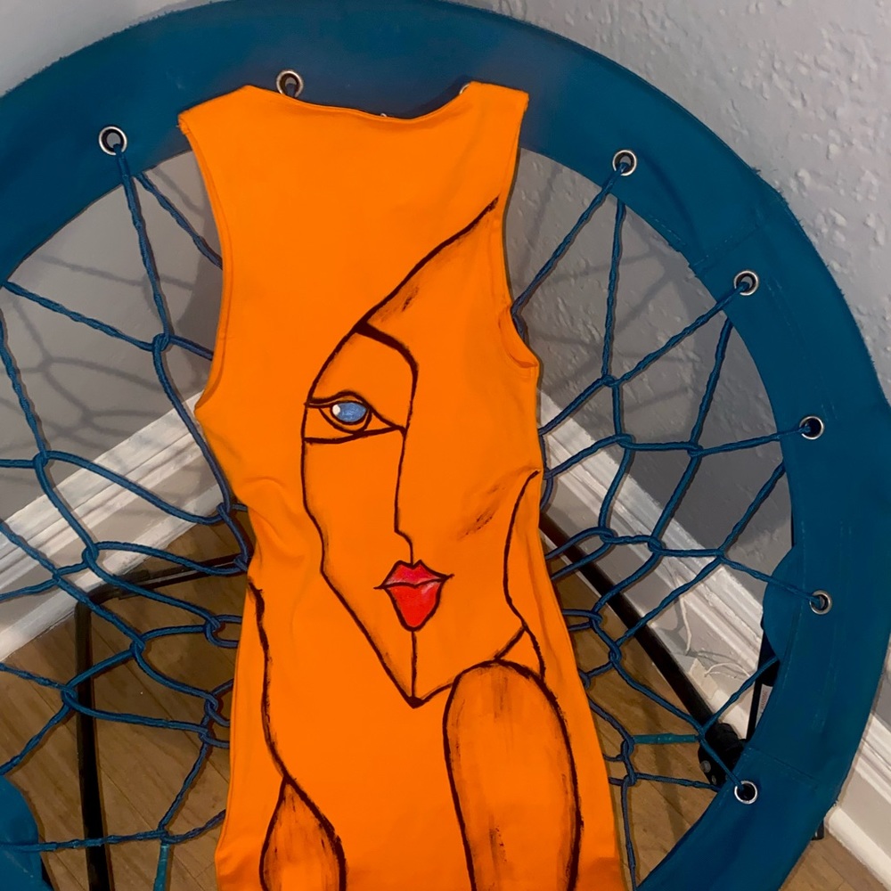 Handmade dress.